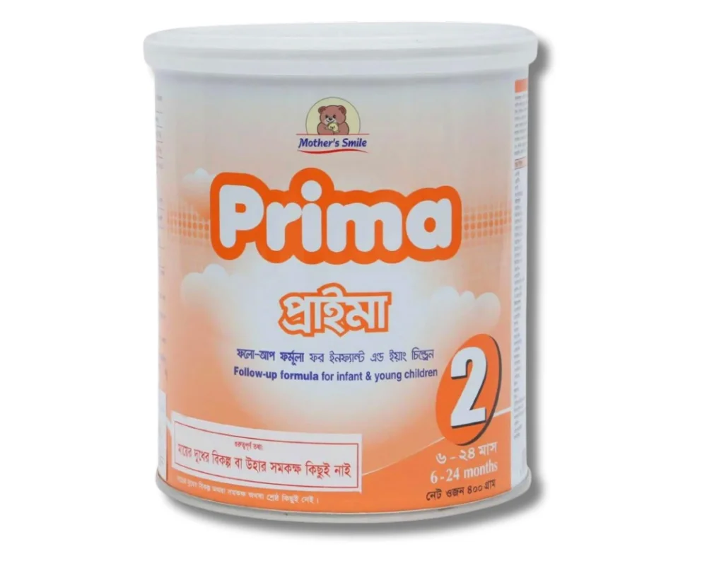 Mothers Smile Prima-2 400gm (Tin) – Follow-Up Infant Formula Milk