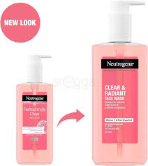 Neutrogena Clear & Radiant Face Wash with Vitamin C + 0.5% Salicylic Acid – 200ml | Brightening Acne Care | Tanzim Store